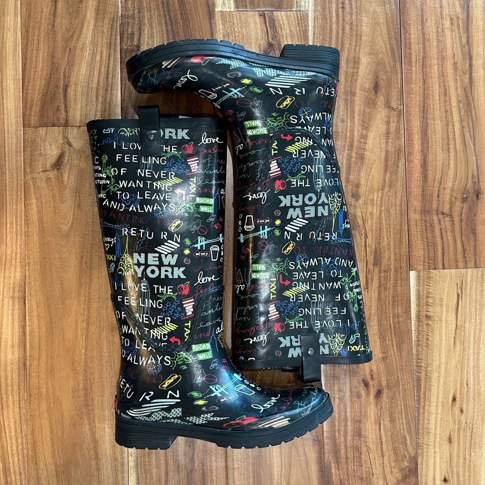 DKNY rain boots New York